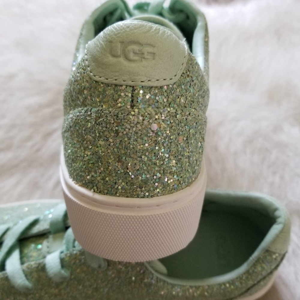 UGG Women's Zilo Chunky Glitter Sneaker Mint Green NEW in Box - Picture 3 of 5